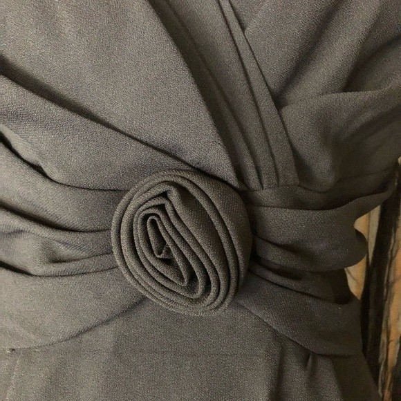 Vintage 1950’s Amazing Black Cocktail Wiggle Dress Pinup - Picture 3 of 14